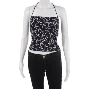 Marcia Women Cropped Camisole Black 90s Sleeveless Size S